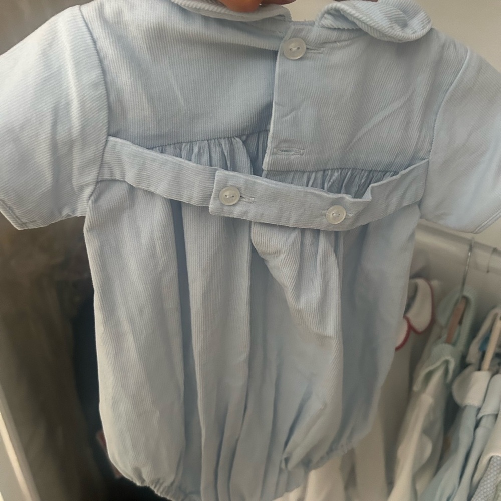 NWT 6M Baby Blue Corduroy bubble - Picture 2 of 3